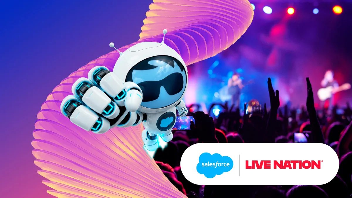 Venue Agent Live Nation : support fans 24/7 sur sites de salles, Service Cloud et Data Cloud